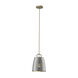 Caliper 1 Light 9.9 inch Soft Gold Pendant Ceiling Light in Plated Smoke