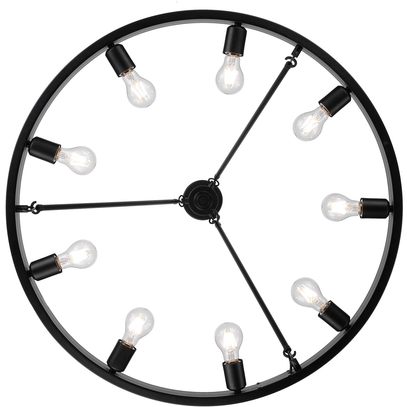 Castile 32 inch 60.00 watt Matte Black Chandelier Ceiling Light