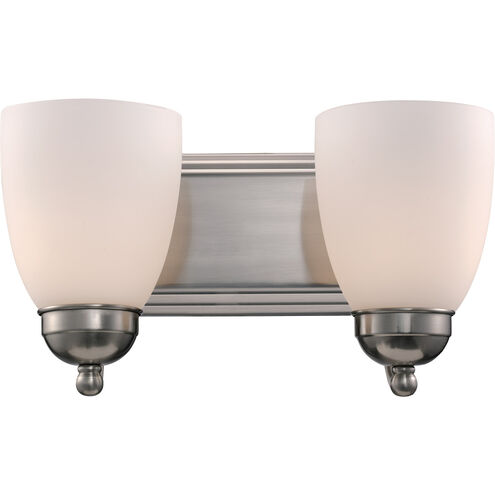Clayton 2 Light 14 inch Polished Chrome Vanity Bar Wall Light