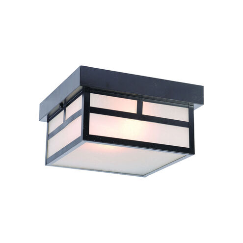 Artisan 2 Light 10 inch Matte Black Exterior Flushmount