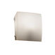 Fusion 1 Light 8.25 inch Brushed Nickel ADA Wall Sconce Wall Light in Incandescent, Opal Fusion