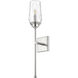 Cosmo 1 Light 5 inch Polished Nickel Wall Sconce Wall Light
