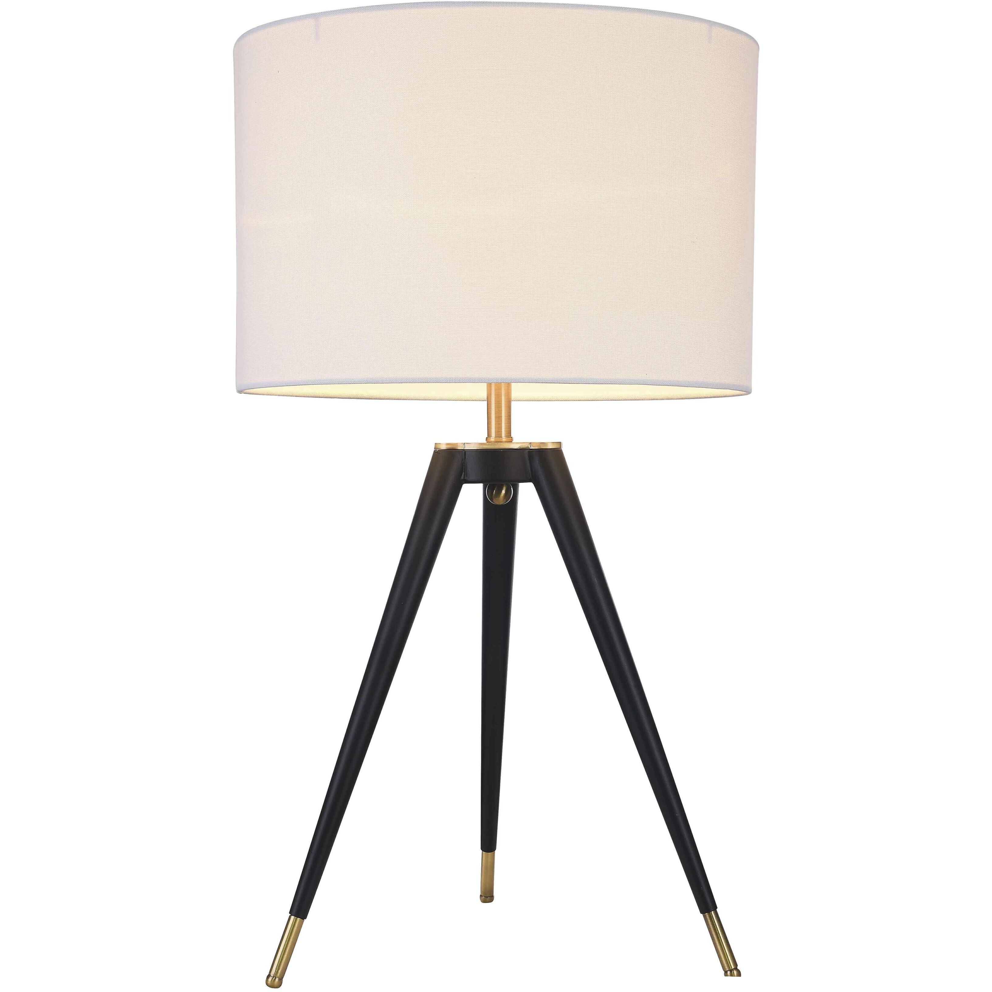 Canada 24.8 inch 100.00 watt Black Table Lamp Portable Light