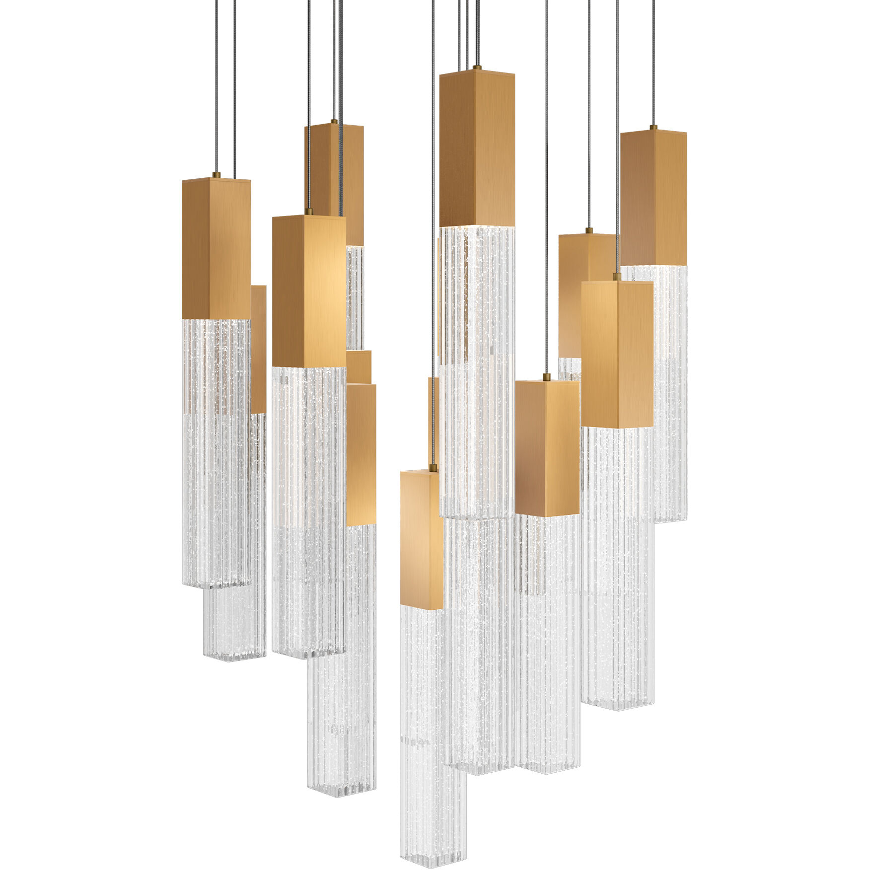 Cinema LED 23 inch Aged Brass Indoor Hanging Lighting Ceiling Light