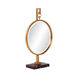 Medallion 30 X 18 inch Gold Leaf Table Mirror