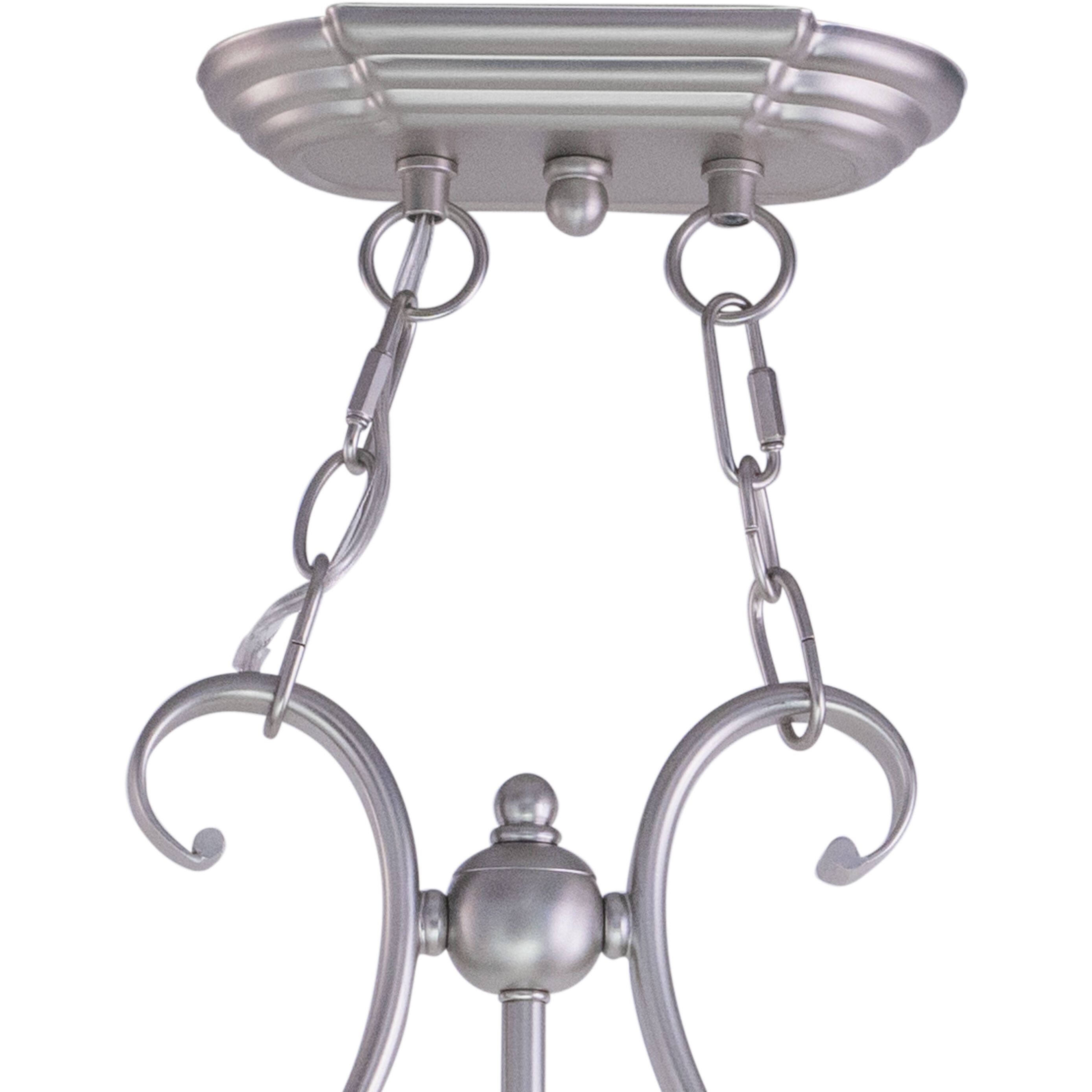 Monrovia LED 43.75 inch Brushed Nickel Linear Chandelier Ceiling Light
