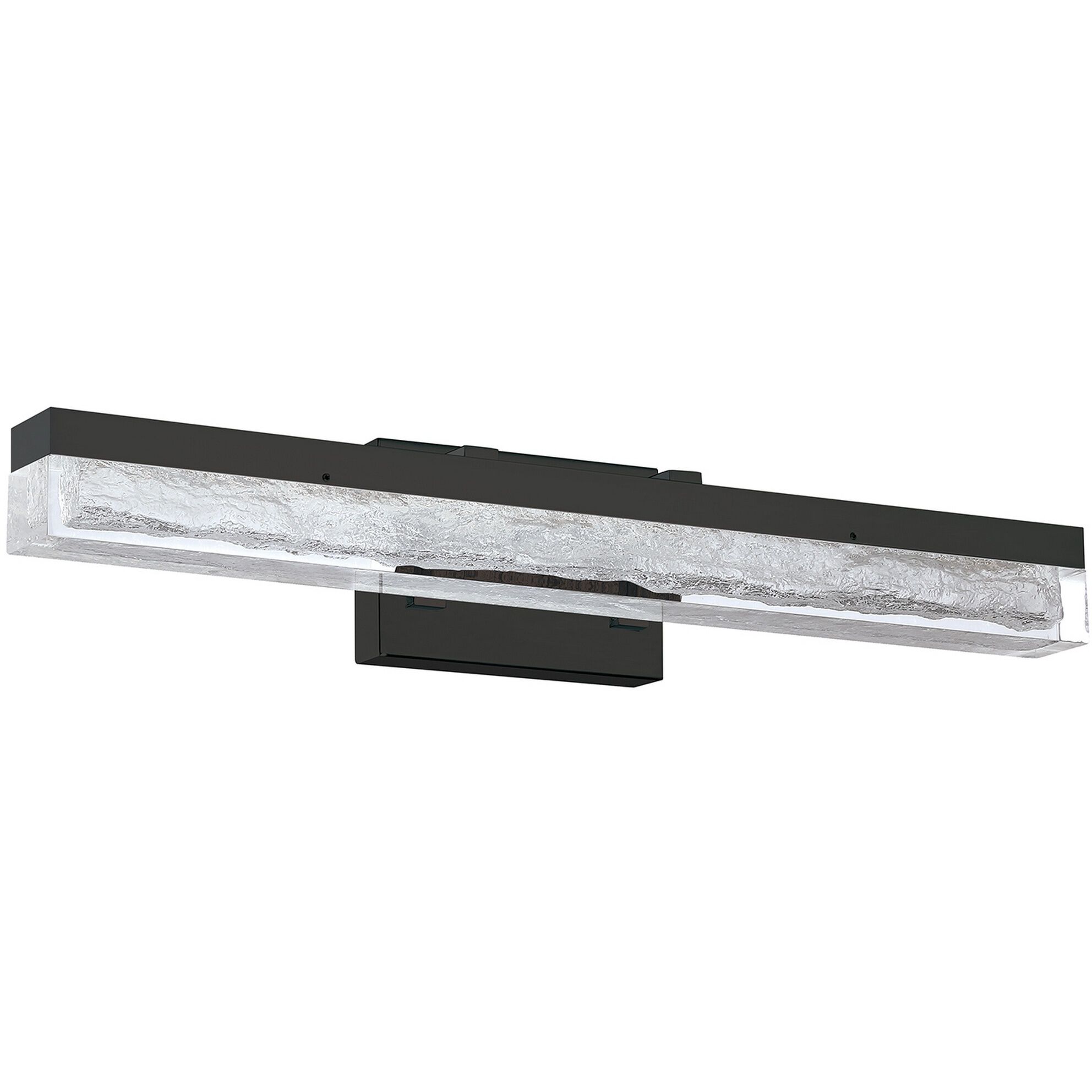Ice Age 1 Light 24 inch Black Vanity Light Wall Light