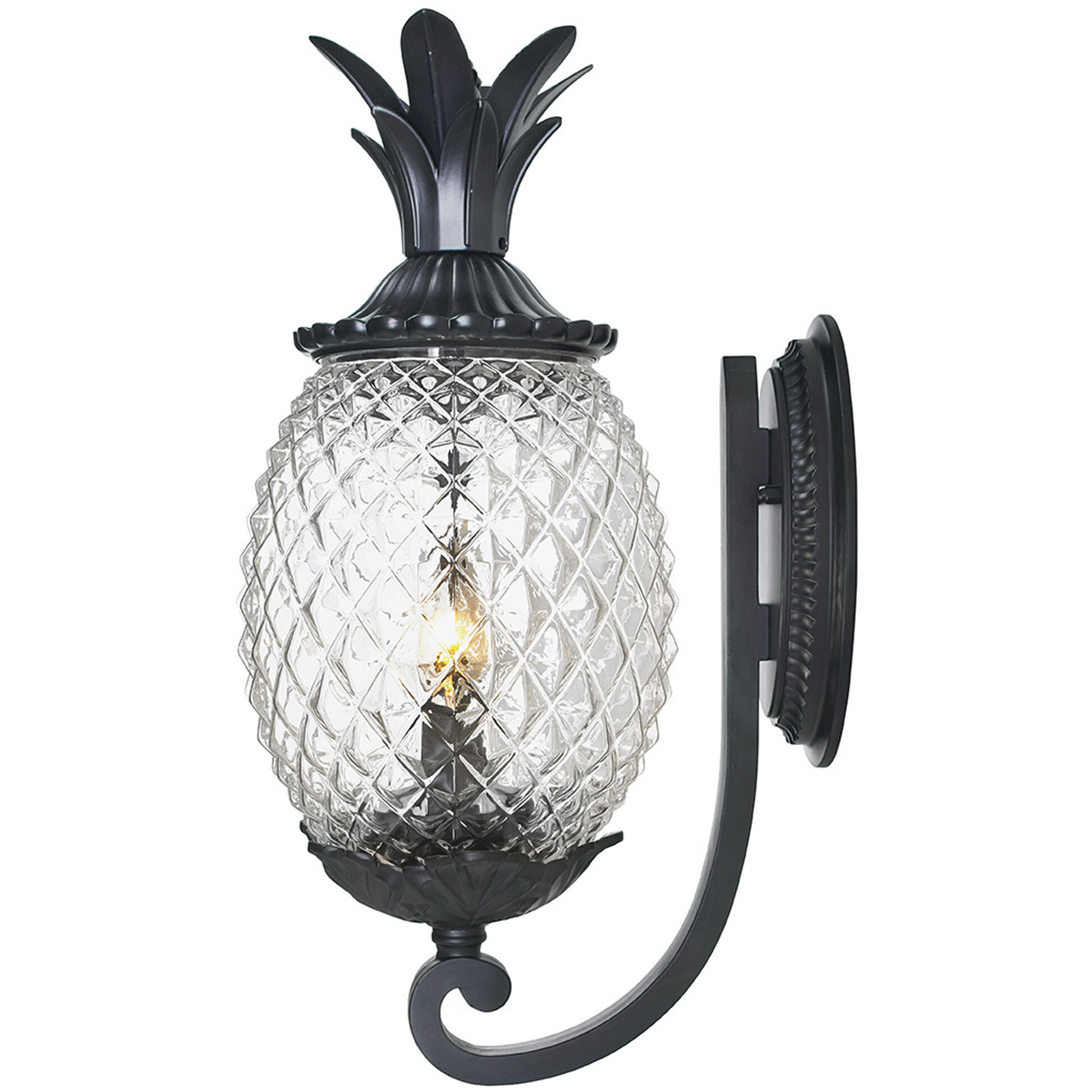 Lanai 2 Light 18 inch Matte Black Exterior Wall Mount