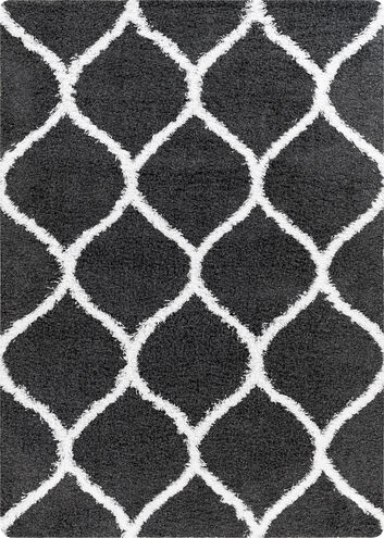 Urban Shag 123 X 94 inch Black Rug, Rectangle