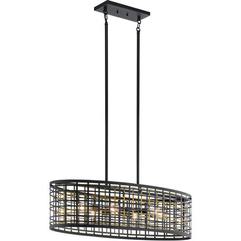 Aldergate 6 Light 17 inch Black Chandelier Oval Pendant Ceiling Light