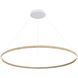 Veritas LED 47.25 inch Walnut Ring Chandelier Ceiling Light