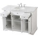 Clarence 48 X 22 X 35 inch White Vanity Sink Set