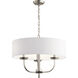 Kennewick 3 Light 20 inch Brushed Nickel Chandelier 1 Tier Medium Ceiling Light