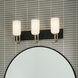 Solia LED 24 inch Champagne Bronze with Black Bathroom Vanity Light Wall Light