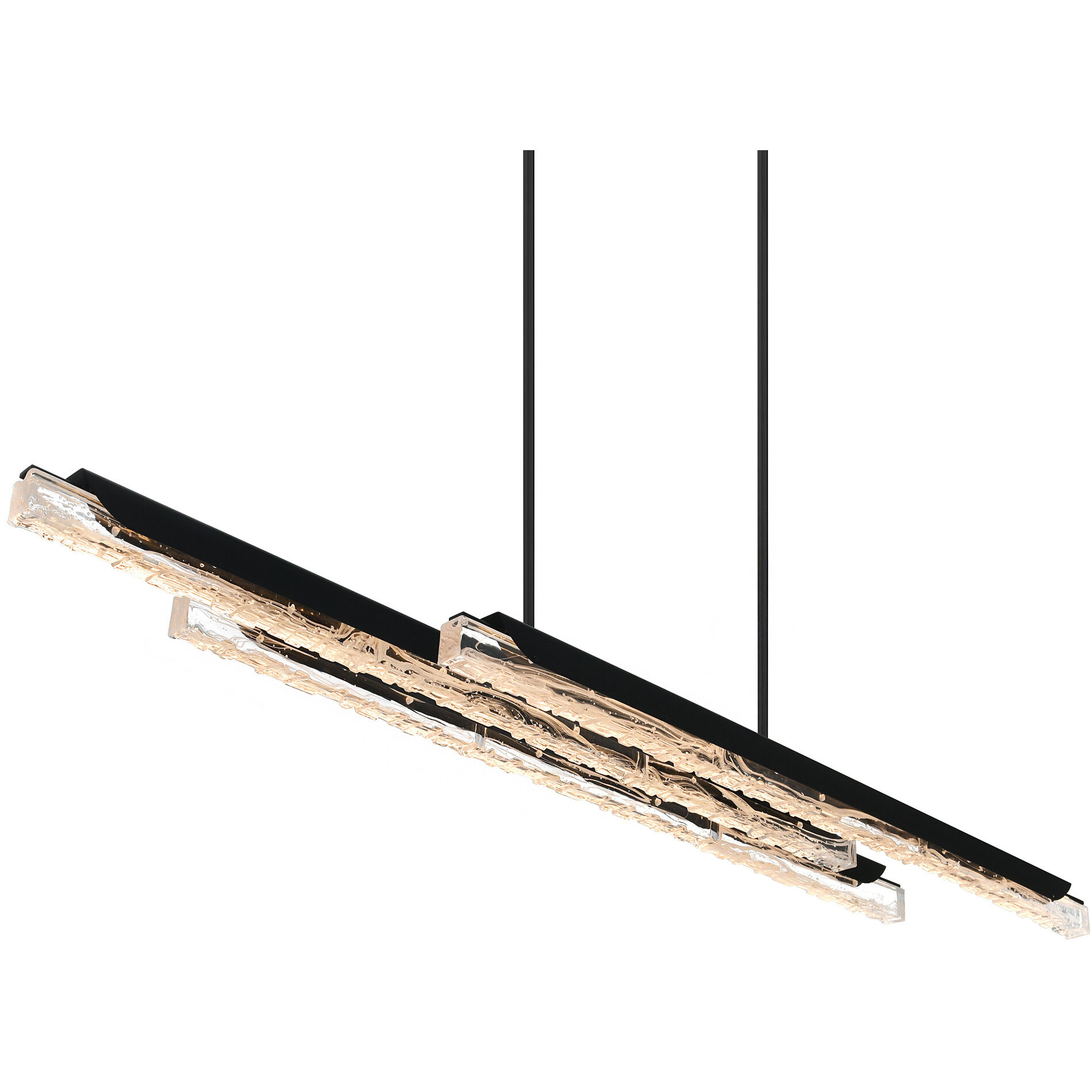 Valira LED 63 inch Black Chandelier Ceiling Light