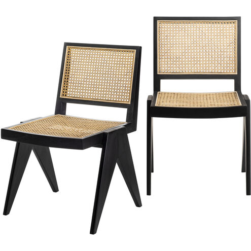 Hague Upholstery: Wheat; Base: Black Dining Chair