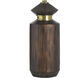 Jean 29 inch 100 watt Mahogany and Gold and Light Oatmeal Table Lamp Portable Light