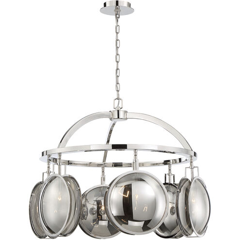 Havendale 6 Light 30 inch Polished Nickel Chandelier Ceiling Light