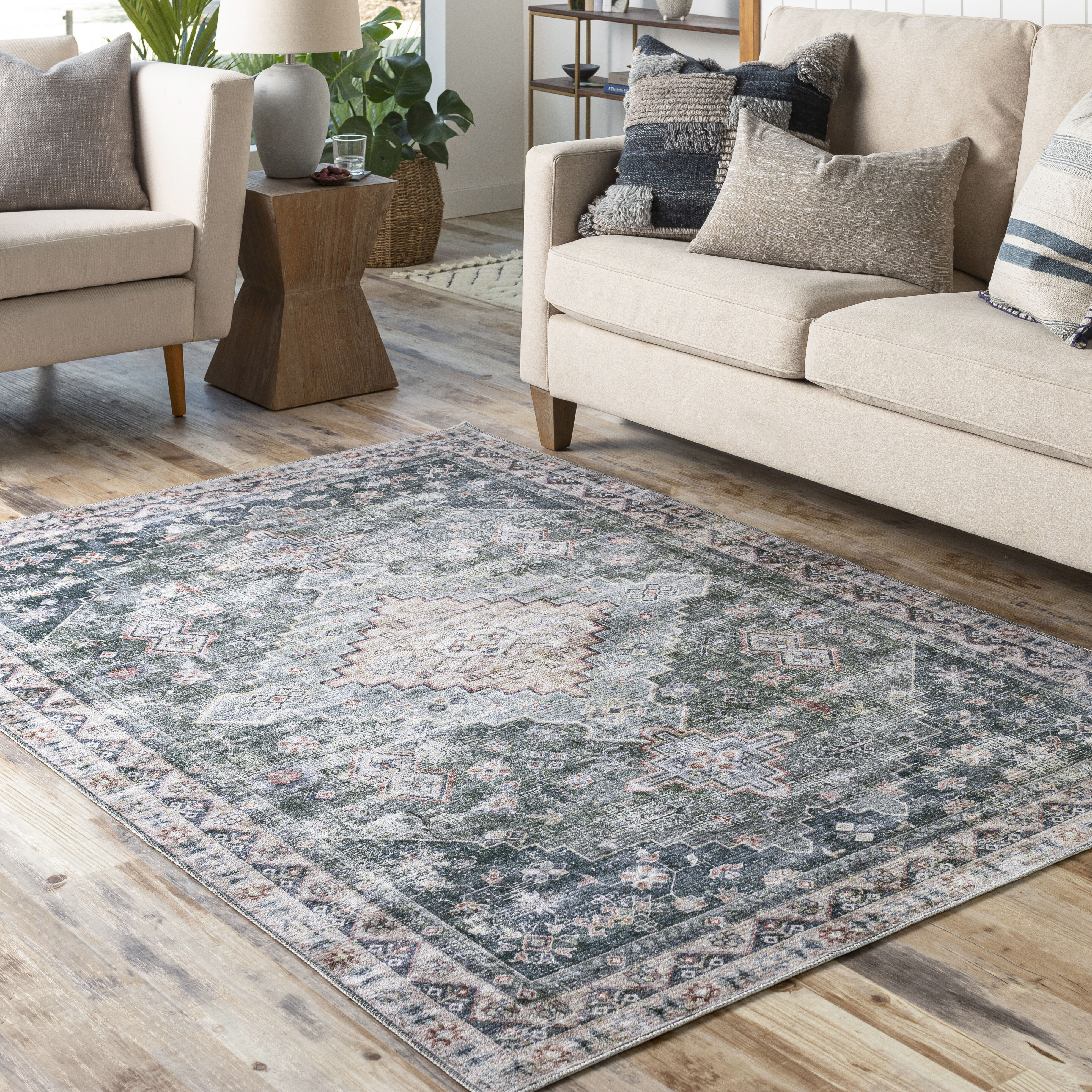 Regen 114 X 90 inch Light Grey Rug, Rectangle