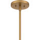 Glinda 4 Light 20 inch Brushed Weathered Brass Pendant Ceiling Light