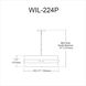 Willshire 4 Light 22 inch Aged Brass with White Pendant Ceiling Light
