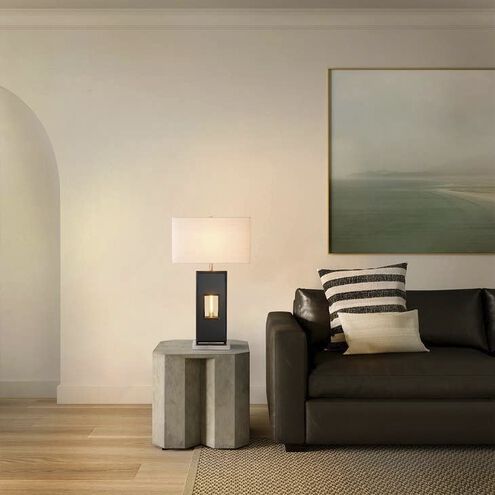 Deus Ex Machina 24 inch 100.00 watt Espresso and Brushed Nickel Table Lamp Portable Light