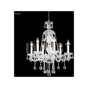 Palace Ice 6 Light 24 inch Silver Crystal Chandelier Ceiling Light