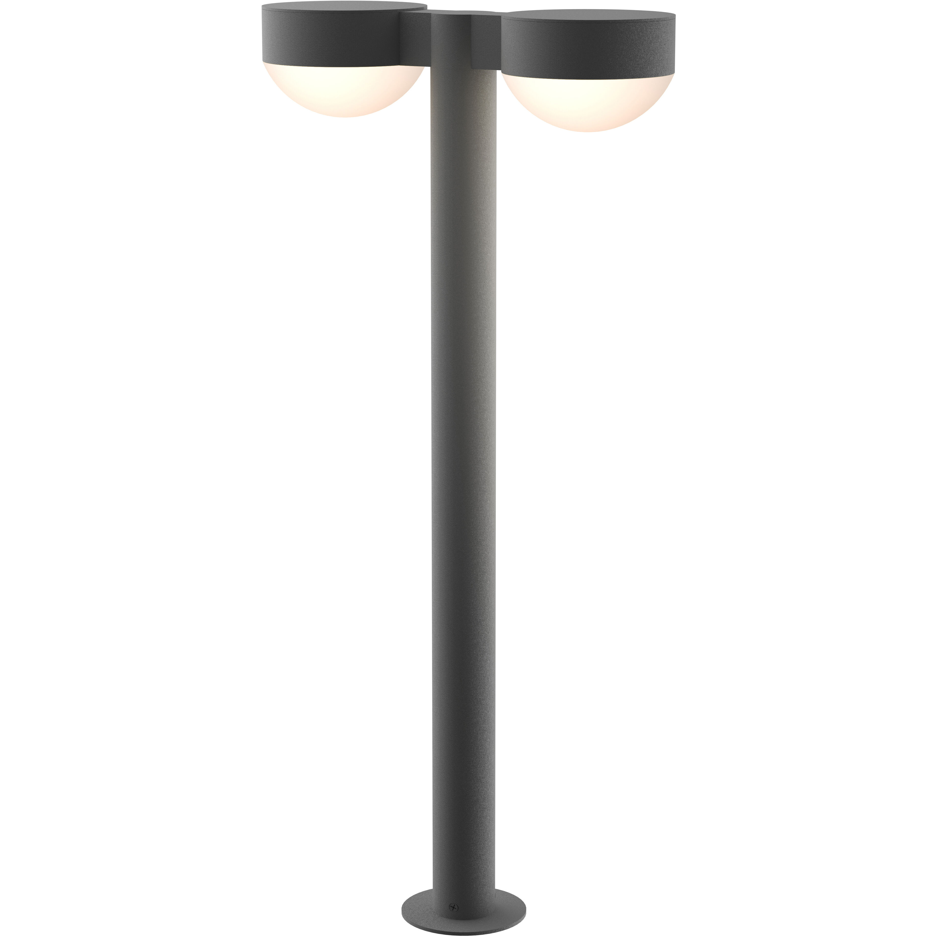 Reals 12V 20 watt Textured Gray Bollard