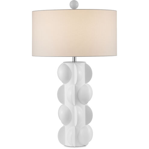 Salizzole 31.25 inch 150 watt White Table Lamp Portable Light