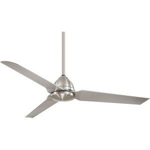 Minka-Aire Java 54 inch Brushed Nickel Wet with Silver Blades Outdoor Ceiling Fan F753-BNW - Open Box