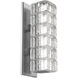Asscher LED Classic Silver Indoor Sconce Wall Light