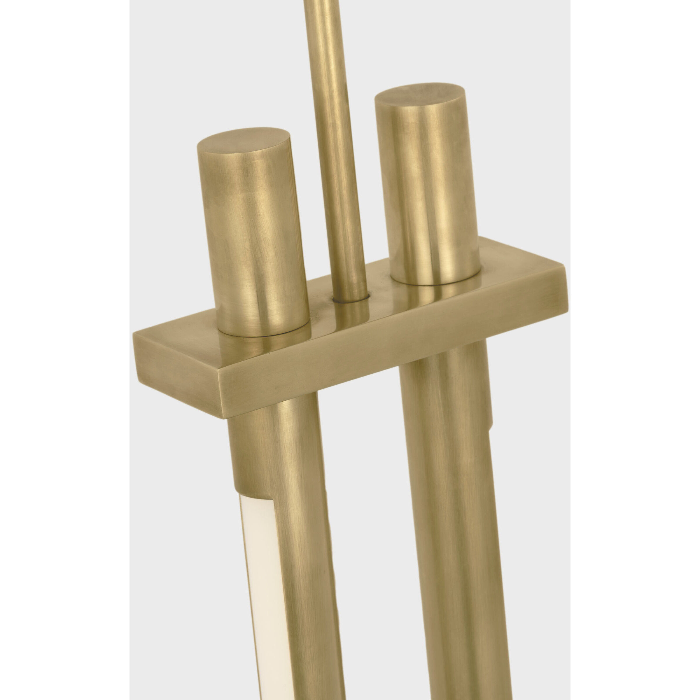 Kelly Wearstler Axis LED 4.5 inch Antique-Burnished Brass Double Pendant Ceiling Light