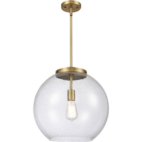 Ballston Athens 1 Light 15.75 inch Brushed Brass Pendant Ceiling Light in Incandescent, Seedy
