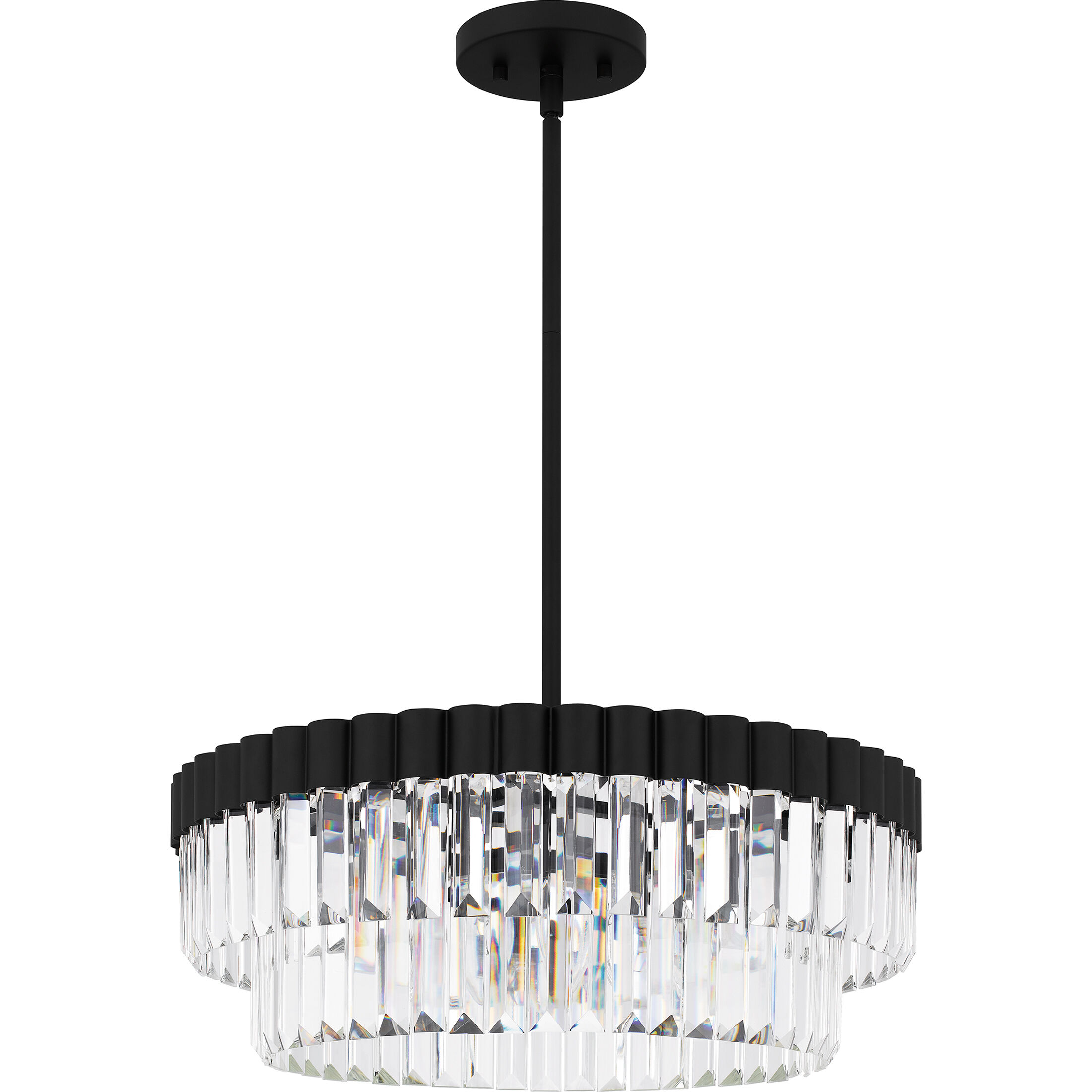 Starlight 4 Light 18.5 inch Matte Black Pendant Ceiling Light, Large