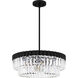 Starlight 4 Light 18.5 inch Matte Black Pendant Ceiling Light, Large