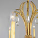 Eden 8 Light 48 inch Charcoal Gold Leaf Chandelier Ceiling Light