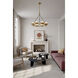 Olenne 8 Light 42 inch Legacy Brass and Dark Matte Black Pendant Ceiling Light