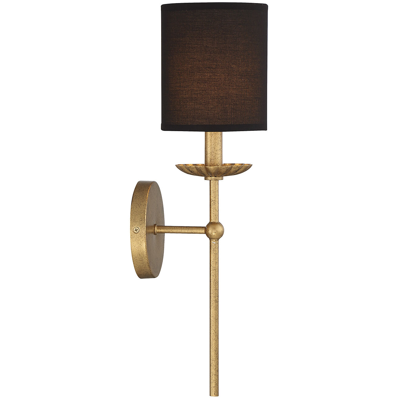 Vintage 1 Light 5 inch True Gold Wall Sconce Wall Light