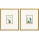 Abstract Blue and Green and Multi Framed Art