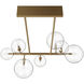 Delilah LED 24 inch Aged Brass Chandelier Ceiling Light