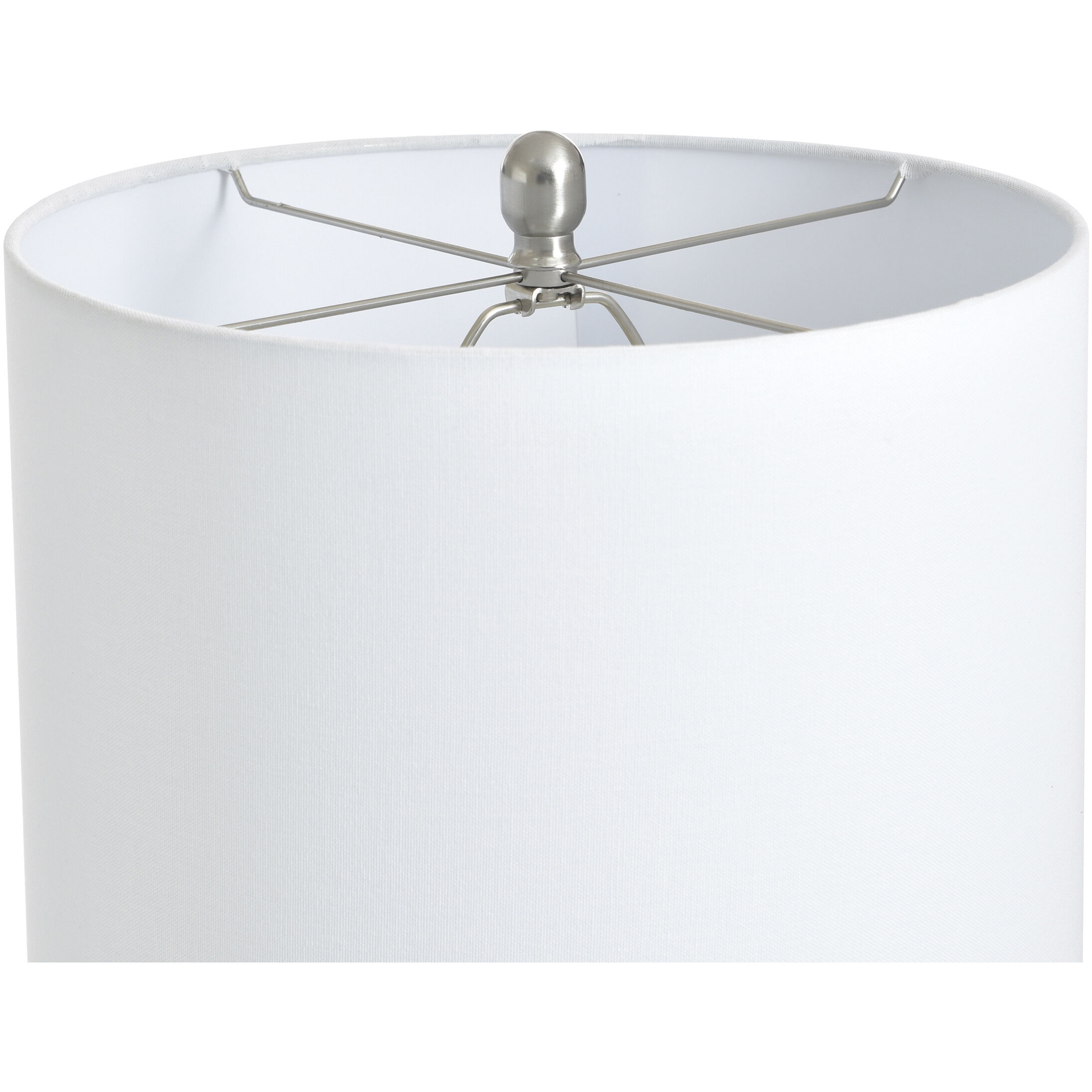 Evian 31 inch 100.00 watt Two Toned Ceramic Lamp With Ivory Table Lamp Portable Light