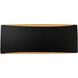 Ambiance 1 Light 13 inch Carbon Matte Black and Champagne Gold Wall Sconce Wall Light