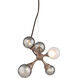 Element 5 Light 11 inch Stria Gold Leaf Pendant Ceiling Light