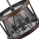 Parsh 3 Light 16 inch Pewter Drum Shade Chandelier Ceiling Light