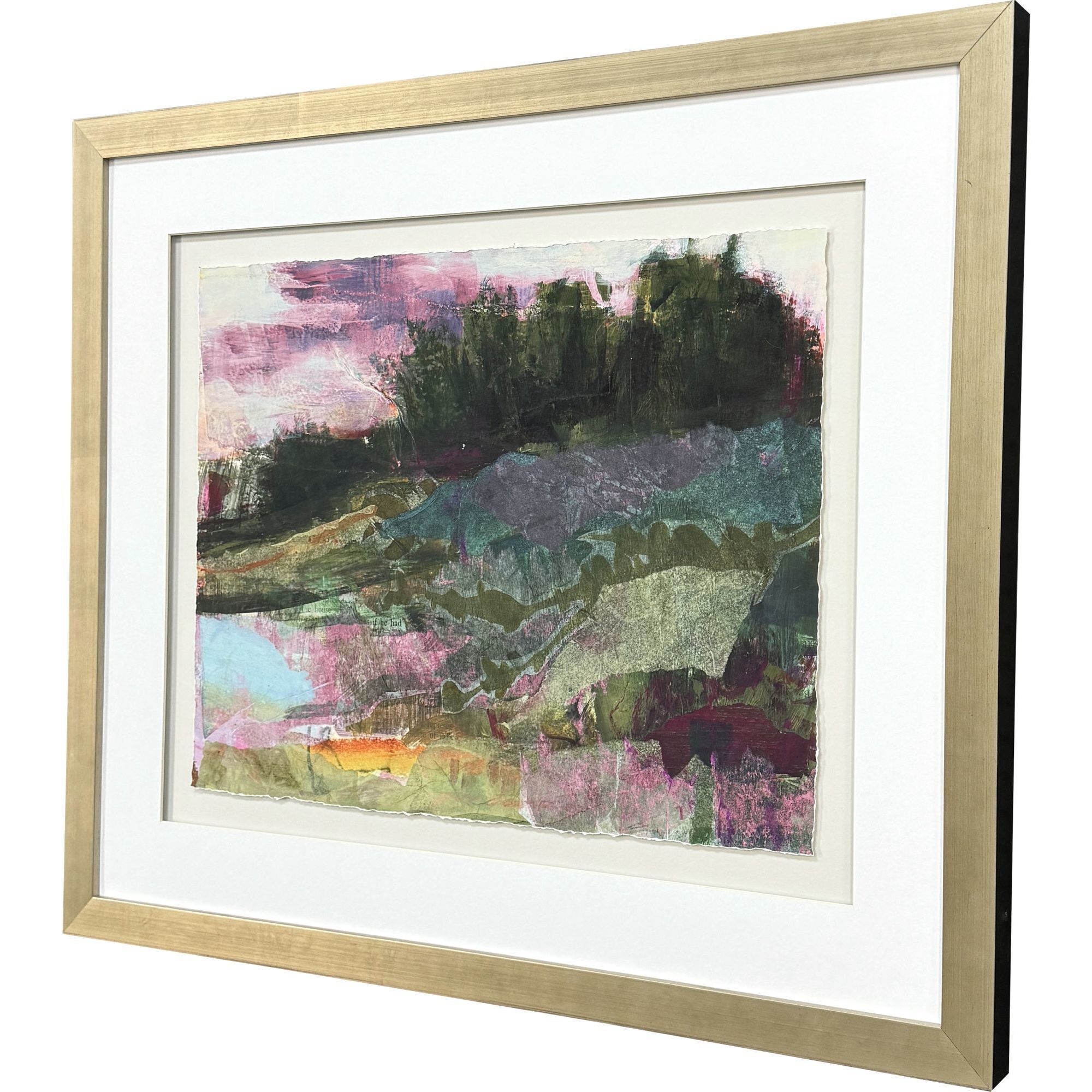 Wilderness Green and Purple and Pink and Multi Framed Art