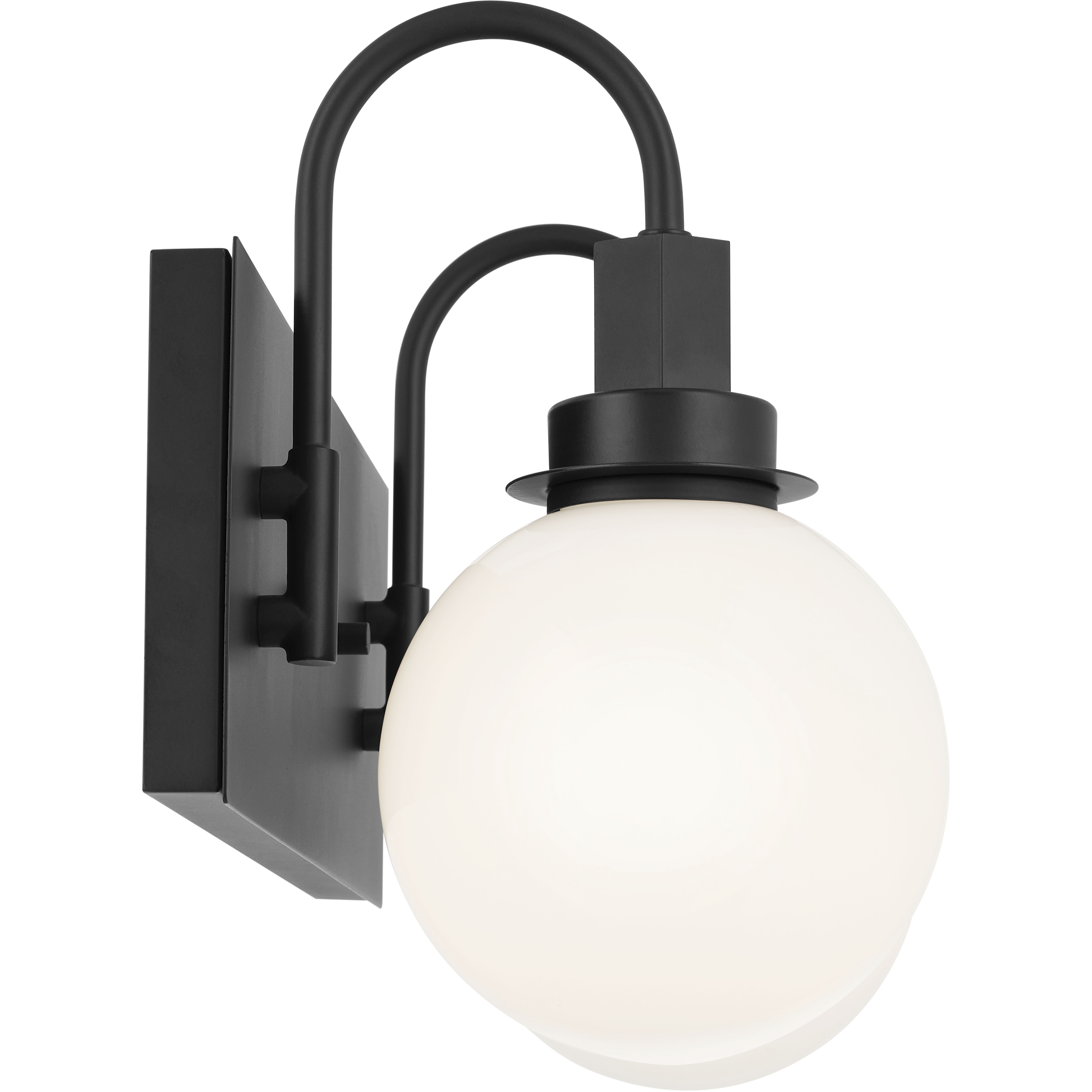 Hex LED 14.25 inch Black Bathroom Vanity Light Wall Light
