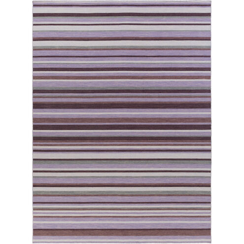 Calvin 36 X 24 inch Bright Purple, Eggplant, Medium Gray Rug