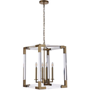 Boxford 4 Light 18 inch Brass Pendant Ceiling Light