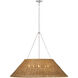 Marie Flanigan Corinne LED 44 inch Polished Nickel Woven Hanging Shade Ceiling Light