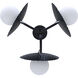 Mierka 3 Light 17.5 inch Black Chandelier Ceiling Light